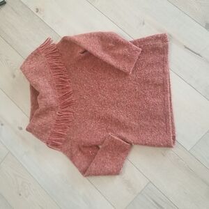 Fenn Wright Manson cowl neck fringe sweater Womens med in pumpkin
